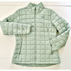 The North Face ThermoBall Eco Quilted Puffer Jacket Women M Sage Green Outdoor